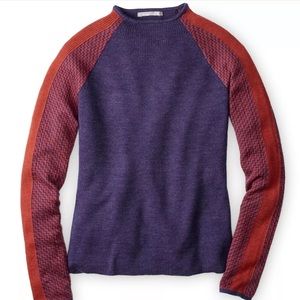 Smartwool Women’s Dacono Funnel Neck Sport Sweater Mountain Purple Size Large